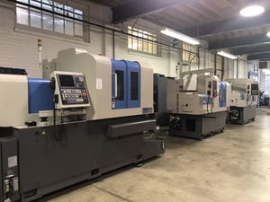 Nomura DS swiss type cnc lathe on shop floor